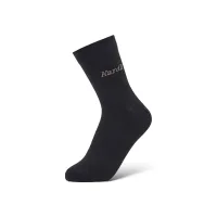 (Кол-во в коробке 100 шт) KARDLI Антибактериальные теплые длинные женские носки (черные)