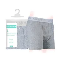 Мужское нижнее белье Maiweis из чистого хлопка, одиночная упаковка, серое XXXL/английская и русская версия