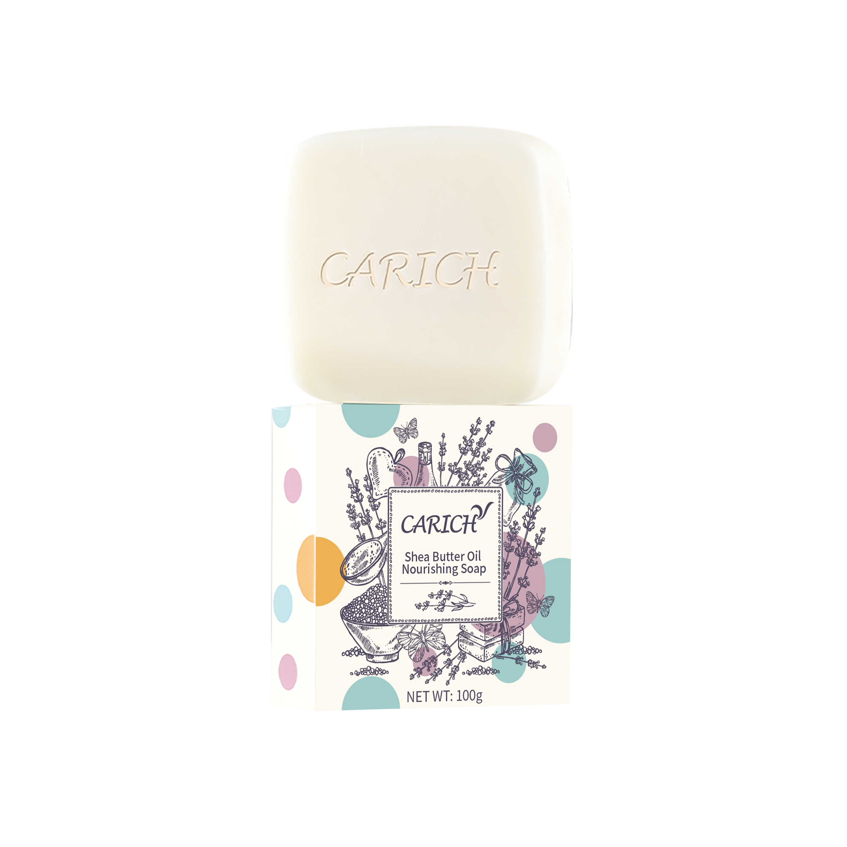 CARICH Shea butter moisturizing soap - Увлажняющее мыло с маслом ши 100гр